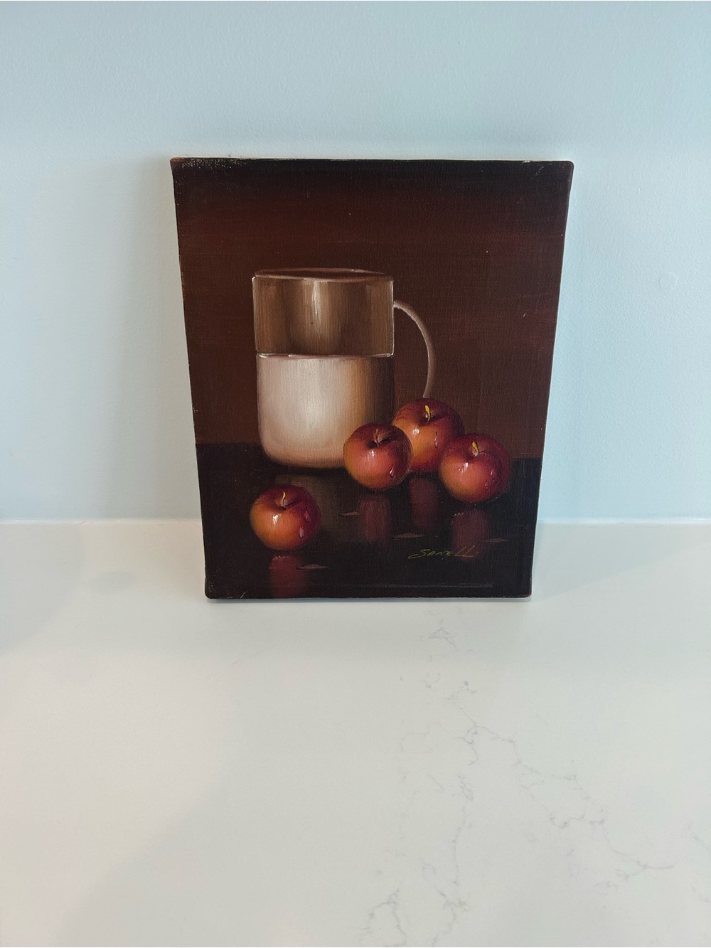 Still Life Art Apples and Pitcher